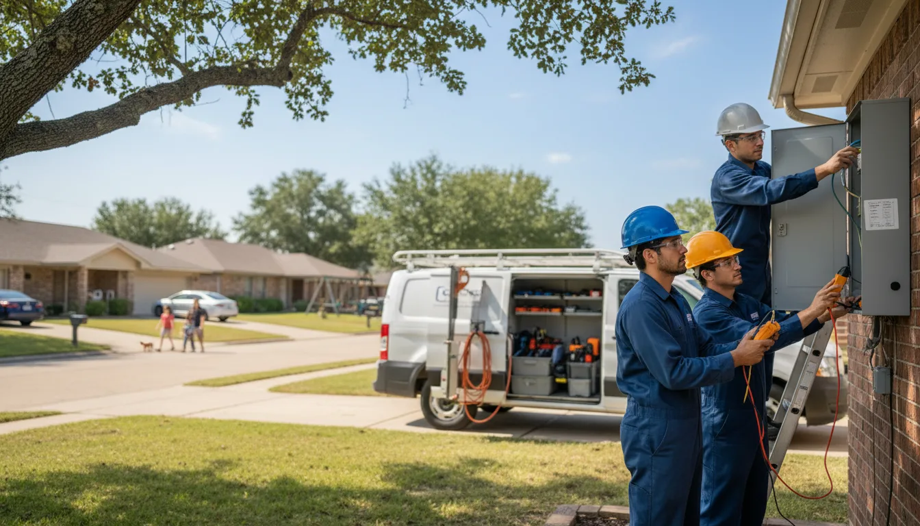 Certified electrician providing emergency electrical services in Anahuac, TX